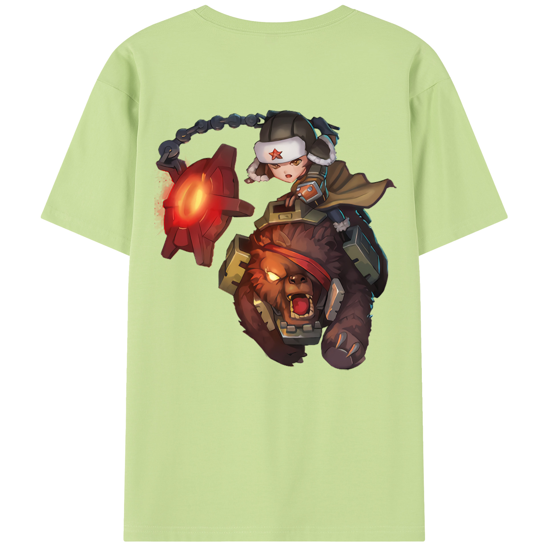 リーグ・オブ・レジェンド League of Legends LOL 綿100％半袖Tシャツ（背面プリント）